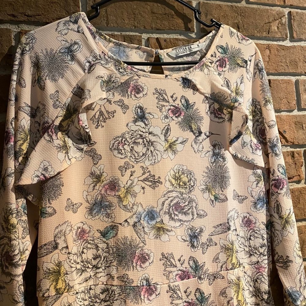 NWOT Cotton On Retro Floral Pink Dress Size M - Picture 4 of 9